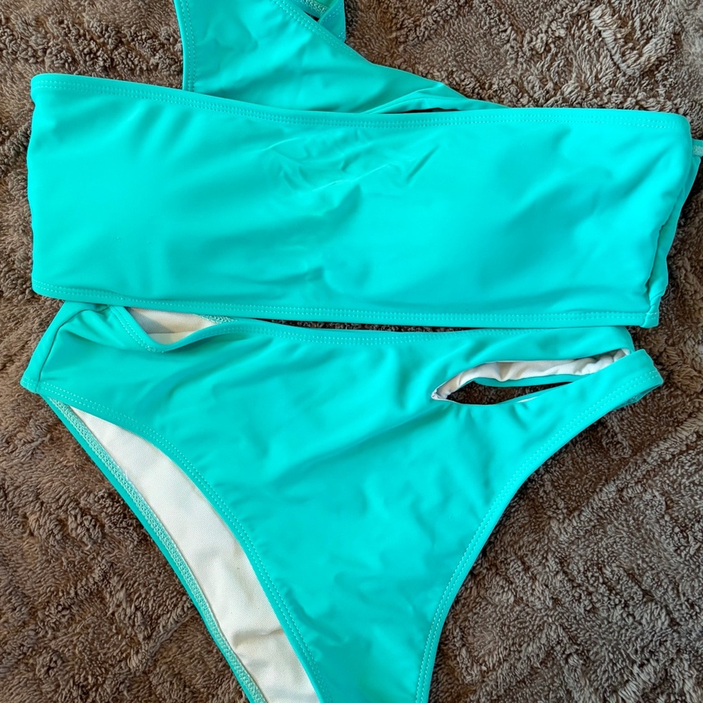 SHEIN Aqua Blue Bikini Set